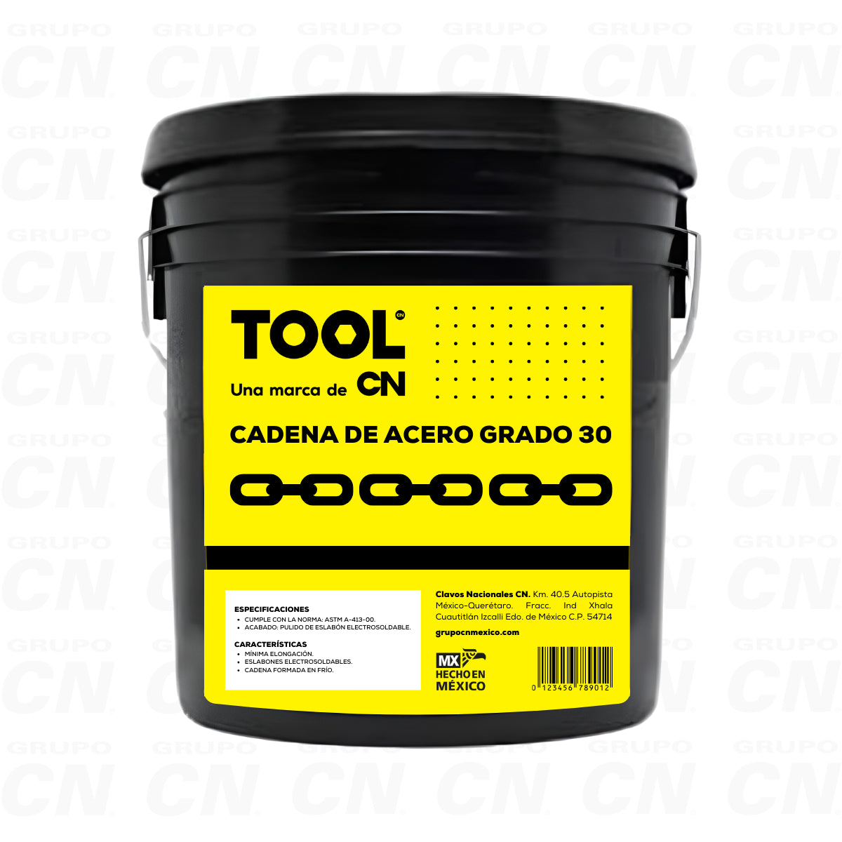 Cadena de eslabón galvanizada grado 30 | 50 kilos